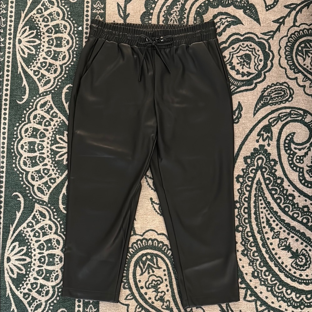 Loft faux leather jogger | Petite large